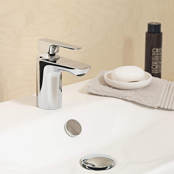 Mitigeur Lavabo Aleo+ Chrome, Sans Systeme De Vidage