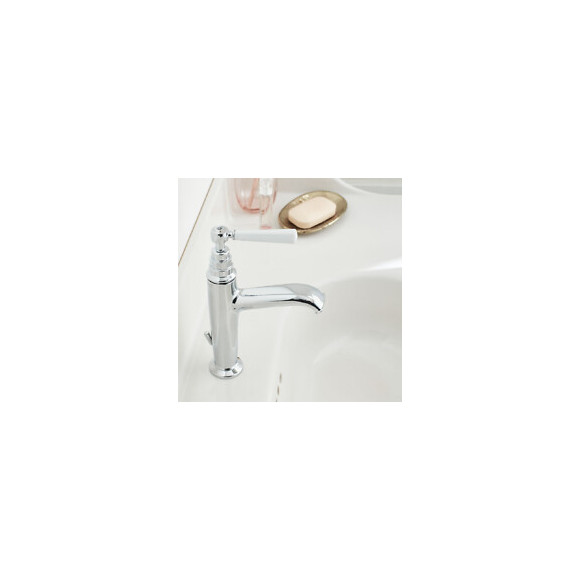 Mitigeur Lavabo - Modèle Haut - Avec Flexibles D Alimentation Cleo, Chrome