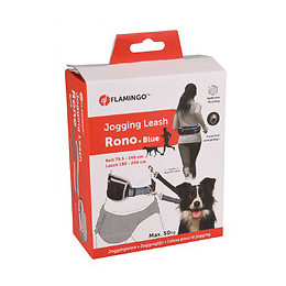 Laisse Et Ceinture Ventrale Rono Pour Le Jogging. Bleu . Pour Chien. - Flamingo Pet Products - Fl- 519569