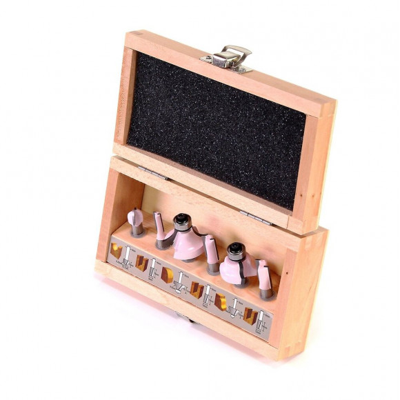 Coffret De 6 Fraises Makita D-53540 Pour Défonceuse (queue 8mm)