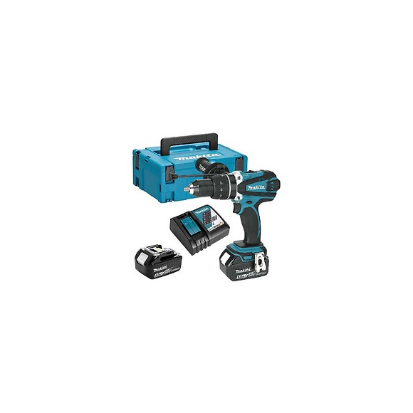 Perceuse Visseuse À Percussion Makita Dhp458rtj 18 V Li-ion 2 X 5.0 Ah