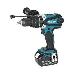 Perceuse Visseuse À Percussion Makita Dhp458rtj 18 V Li-ion 2 X 5.0 Ah