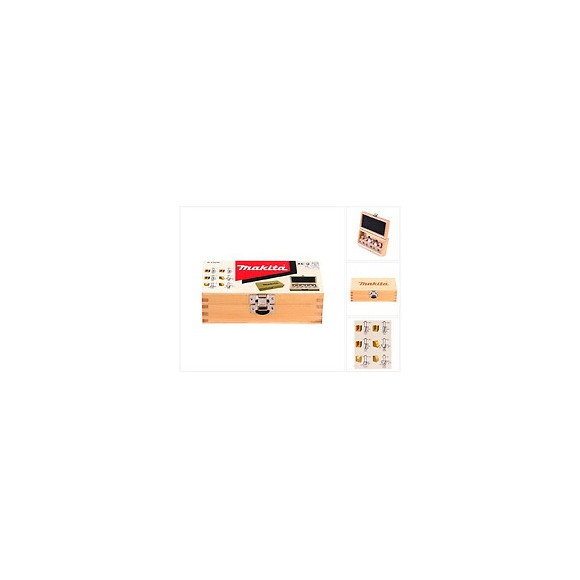 Coffret De 6 Fraises Makita D-53540 Pour Défonceuse (queue 8mm)