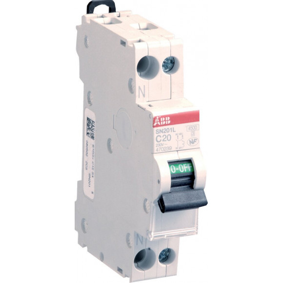 Disjoncteur Modulaire Ph+n 20a 3ka À Vis