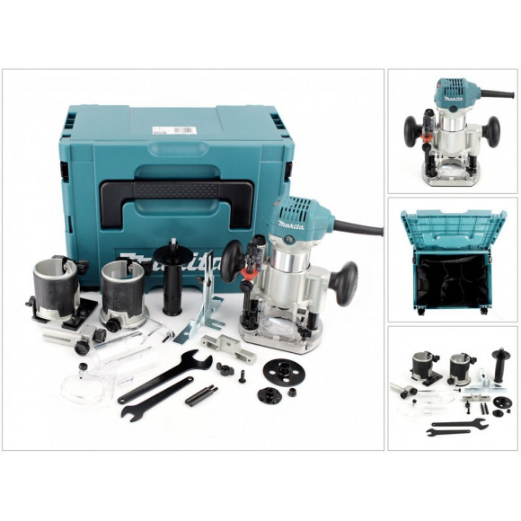 Makita Rt 0700 Cx2j Affleureuse / Défonceuse 710 W + Makpac