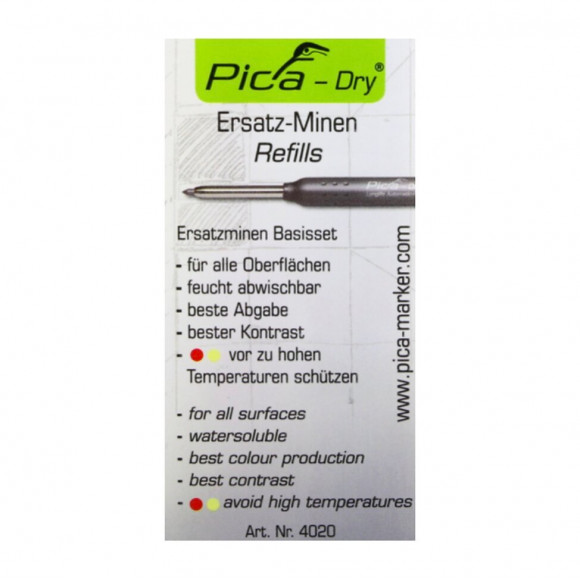 Pica Dry Basis Set: Mines De Rechange Hydrosoluble Multi-usage - 8 Pcs. ( 4020 )