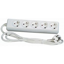 Bloc Multiprise 5 Prises 2p+t Cordon H05rr-f 3g1mm² - 1m