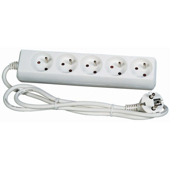 Bloc Multiprise 5 Prises 2p+t Cordon H05rr-f 3g1mm² - 1m