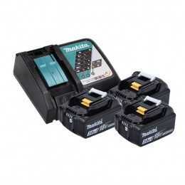 Makita Dlx 2131 Jx1 Kit Combo Sans Fil 18 V:  1x Dhp 482, 62 Nm + 1x Dtd 152, 165 Nm + 3x Batteries 3,0 Ah + Chargeur + Coffret