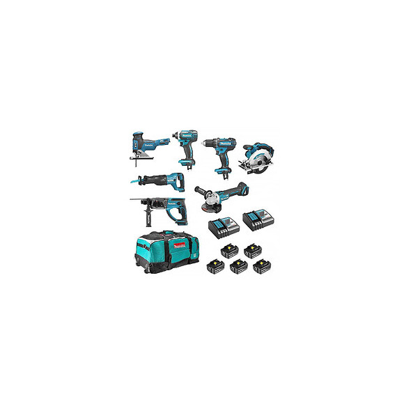 Pack Exclusif 7 Outils Makita Dlx7013pt1-b 18v (5x5ah)