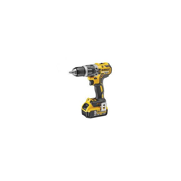 Taladro Percutor Compacto Sin Escobillas 18v Con 2 Baterías 5,0ah Dewalt
