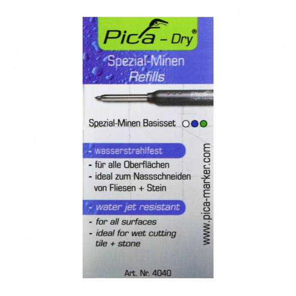 Pica Dry Set: Mines Spéciales De Rechange Résistantes À L'eau - 8 Pcs. ( 4040 )