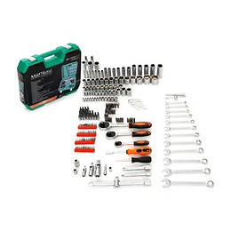 Dcraft - Set De Clés - 216 Pièces - Ensemble D'outils D'atelier Organisé Dans Une Mallette - Vert