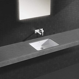 Façade Lineare Mitigeur Monocommande 2 Trous Lavabo Taille M, Chrome