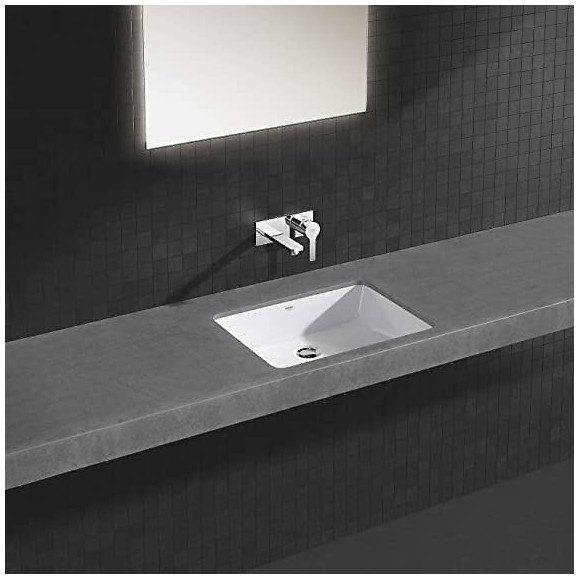 Façade Lineare Mitigeur Monocommande 2 Trous Lavabo Taille M, Chrome