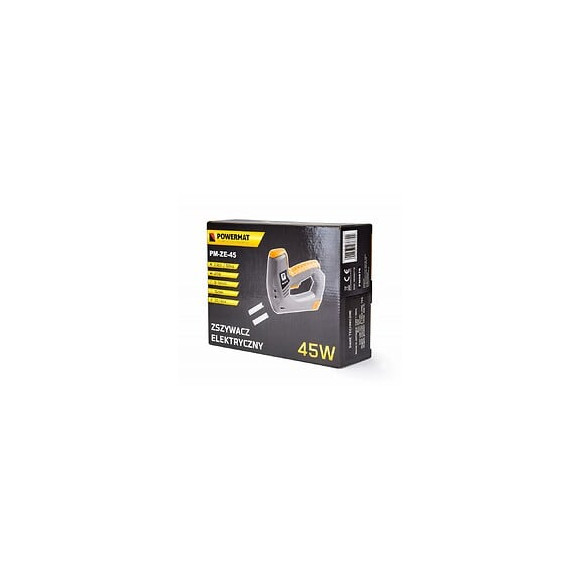 Power Tool - Agrafeuse Électrique - Alimentation 230v/50hz - Puissance 45w - Agrafes 8-14 Mm - Clous 15-16 Mm - Gris