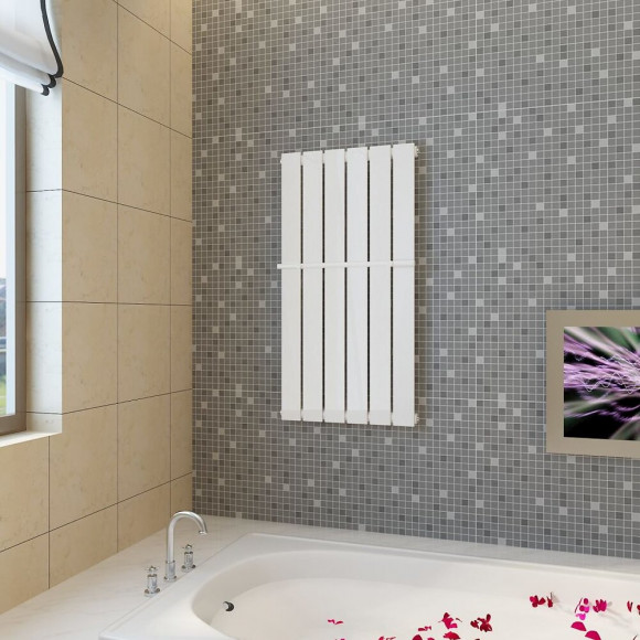 Porte-serviette 465mm + Radiateur Panneau Blanc 465 Mm X 900 Mm - Blanc
