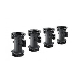 Lot De 4 Pieds Plastique À Visser H.100