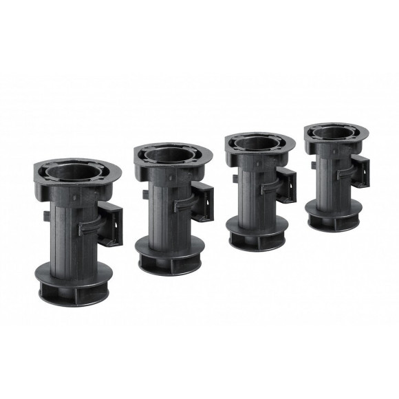 Lot De 4 Pieds Plastique À Visser H.100