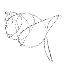 Fil Barbelé Concertina Nato Attaché Acier Galvanisé 300 M - Accessoires De Quincaillerie - Chaînes, Câbles Et Cordes -