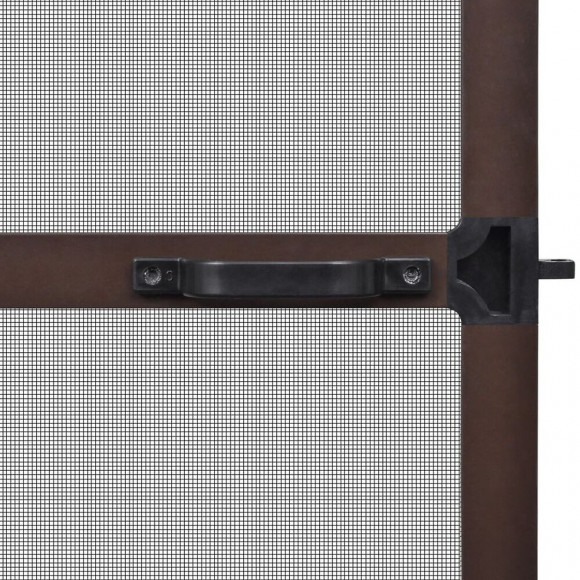 Moustiquaire À Charnières Marron Pour Porte 100 X 215 Cm - Brun