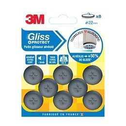 Lot De 8 Patins En Plastique 3m