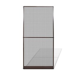 Moustiquaire À Charnières Marron Pour Porte 120 X 240 Cm - Brun