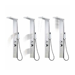 Système De Panneau De Douche Acier Inoxydable Carré -