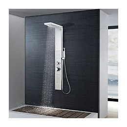 Système De Panneau De Douche Acier Inoxydable Carré -