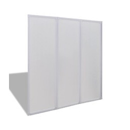 Pare Baignoire À 3 Volets Rétractables 117 X 120 Cm -