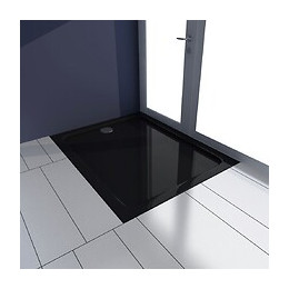 Receveur De Douche Abs Rectangulaire Noir - 141453 - Noir