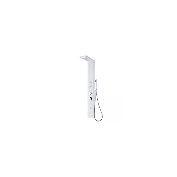 Système De Panneau De Douche Aluminium Mat Blanc -