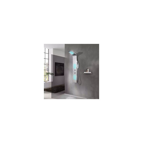 Système De Panneau De Douche Acier Inoxydable Incurvé -