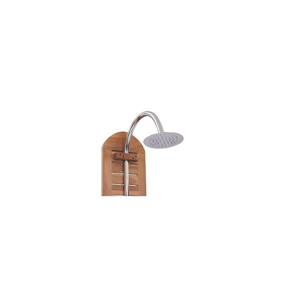 Douche De Jardin Teck Massif 70 X 75 X 204 Cm - Brun - Équipements Sanitaires - Cabines Et Kits De Douche - Brun - Brun