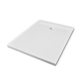 Receveur De Douche Rectangulaire Abs 80 X 100 Cm - Blanc