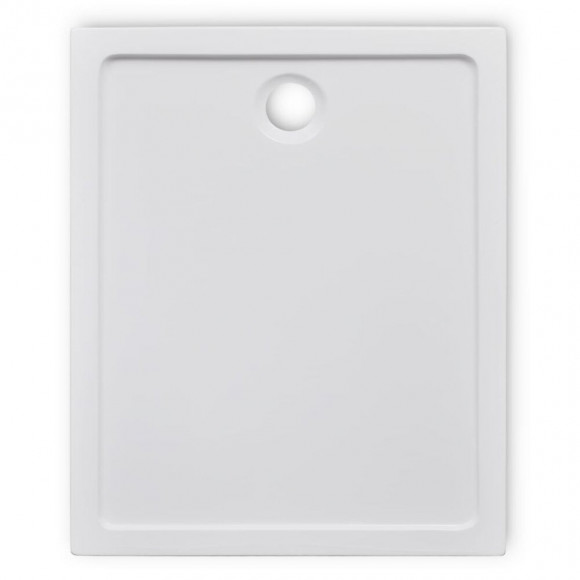 Receveur De Douche Rectangulaire Abs 80 X 100 Cm - Blanc