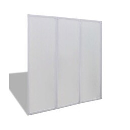 Pare Baignoire À 3 Volets Rétractables 141 X 132 Cm -