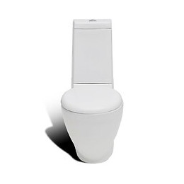 Ensemble De Cuvette Et Bidet En Céramique Blanc - Blanc