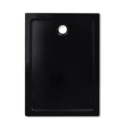 Receveur De Douche Abs Rectangulaire Noir - 141459 - Noir