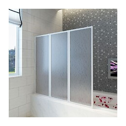 Pare Baignoire À 3 Volets Rétractables 141 X 132 Cm -