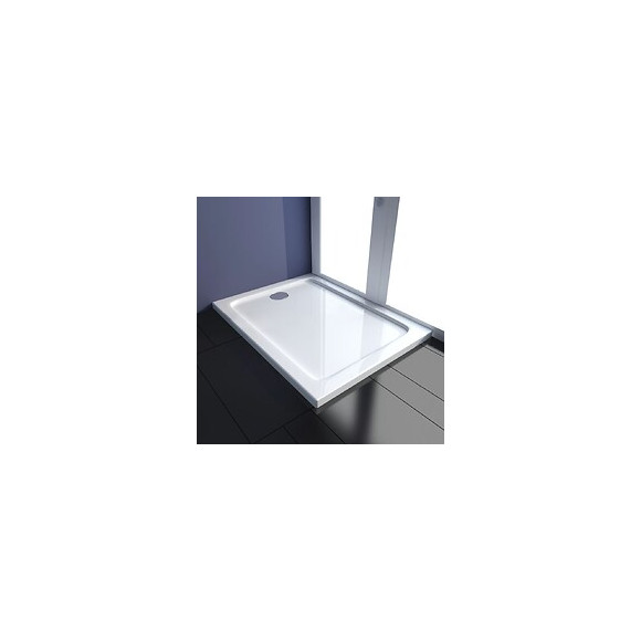 Receveur De Douche Rectangulaire Abs 80 X 100 Cm - Blanc