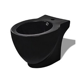 Bidet Rond À Poser En Céramique Sanitaire Noir - Noir