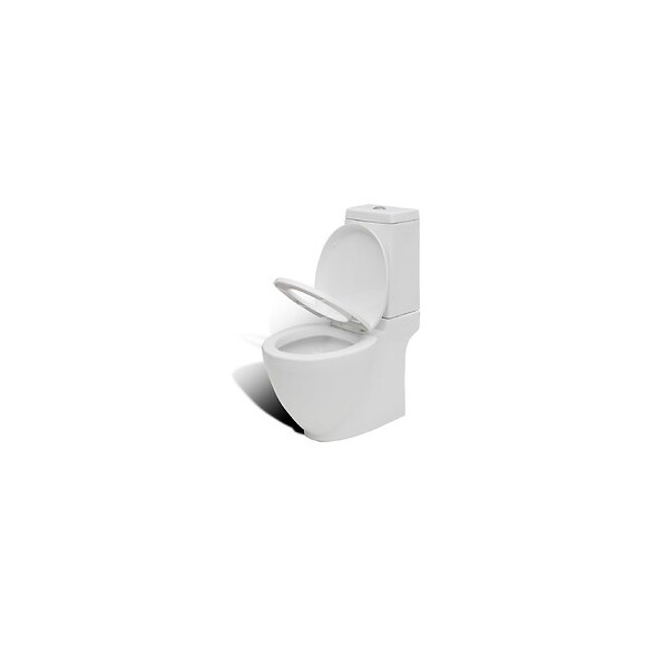Cuvette Wc Carré Blanche En Céramique Design Spécial - Blanc