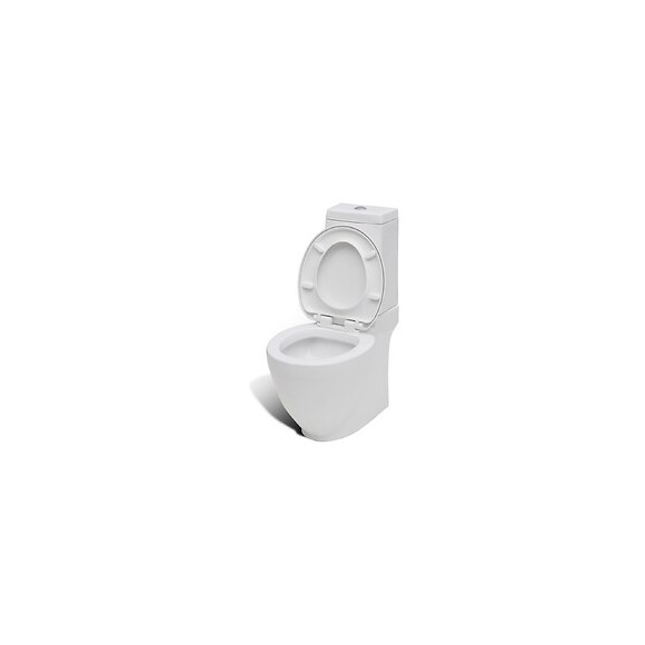 Cuvette Wc Carré Blanche En Céramique Design Spécial - Blanc