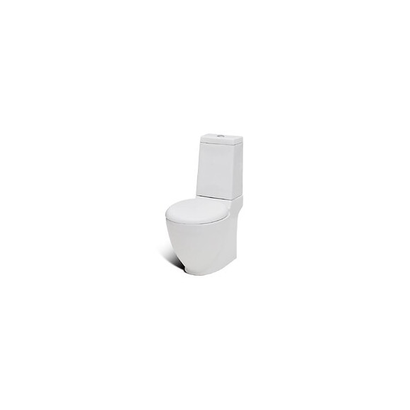 Cuvette Wc Carré Blanche En Céramique Design Spécial - Blanc