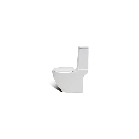 Cuvette Wc Carré Blanche En Céramique Design Spécial - Blanc