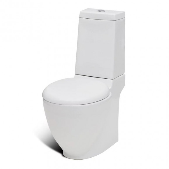 Cuvette Wc Carré Blanche En Céramique Design Spécial - Blanc