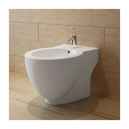 Set De Cuvette Et Bidet Céramique Blanc - Blanc