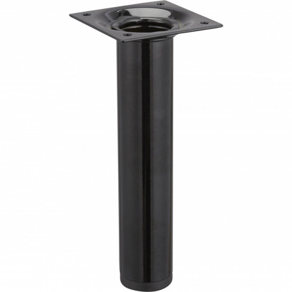 Pied Meuble Cylindrique Hettich Fixe Acier Époxy Noir