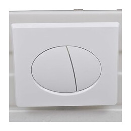 Toilette Murale Avec Réservoir Caché Design D'œuf Blanc - Blanc